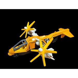 Mattel 2012 Sky Safari SB108 Orange/White Toy Helicopter Collectible Die-Cast Mo